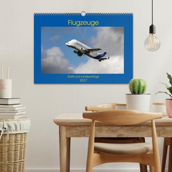 Produktbild: Flugzeuge - Starts und Landeanfl&uuml;ge (Wandkalender 2027 DIN A3 quer), CALVENDO Monatskalender