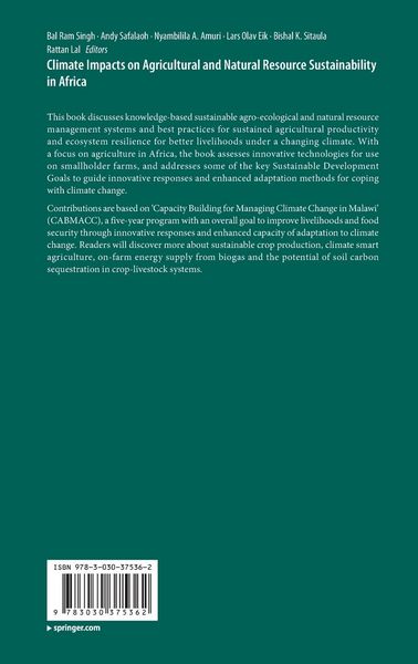 Produktbild: Climate Impacts on Agricultural and Natural Resource Sustainability in Africa