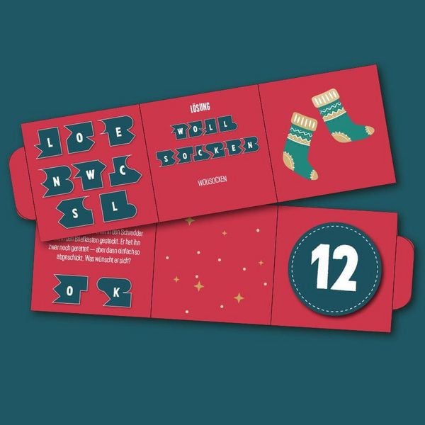 Produktbild: Der Kopfnussknacker &ndash; R&auml;tsel-Adventskalender