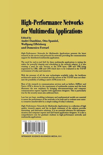 Produktbild: High-Performance Networks for Multimedia Applications