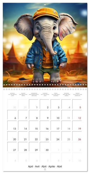 Produktbild: Cute pets discover the world (Wall Calendar 2026 12 &times; 12 Inch) CALVENDO 12 Month Wall Calendar