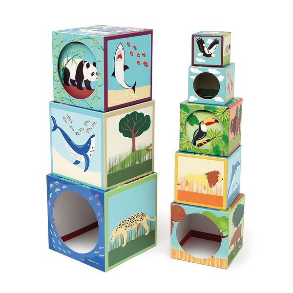 Produktbild: SCRATCH - Stapelspiel Pyramide Zootiere