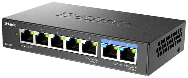 Produktbild: D-Link DMS-107/E DMS-107/E Ethernet Switch 5+2 Port