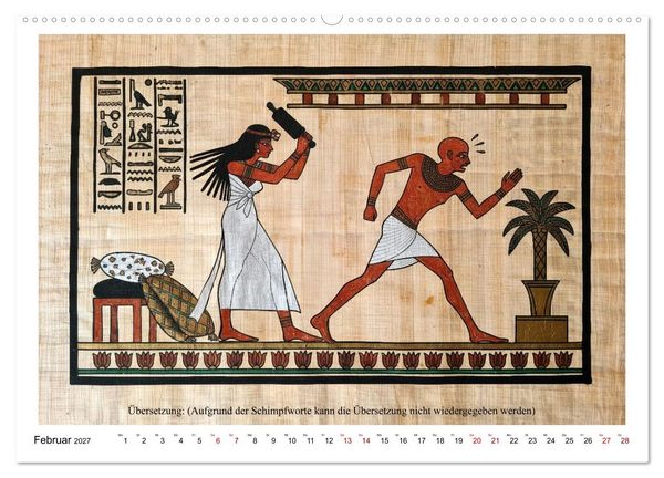 Produktbild: Am Nil ist auch nur Montag (hochwertiger Premium Wandkalender 2027 DIN A2 quer), Kunstdruck in Hochglanz