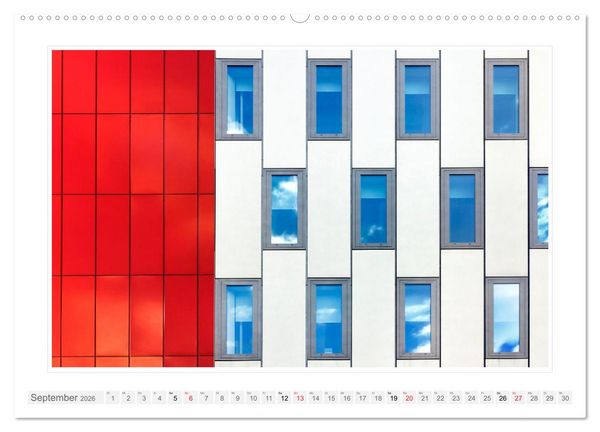Produktbild: Architektur. Imposante Fassaden (hochwertiger Premium Wandkalender 2026 DIN A2 quer), Kunstdruck in Hochglanz