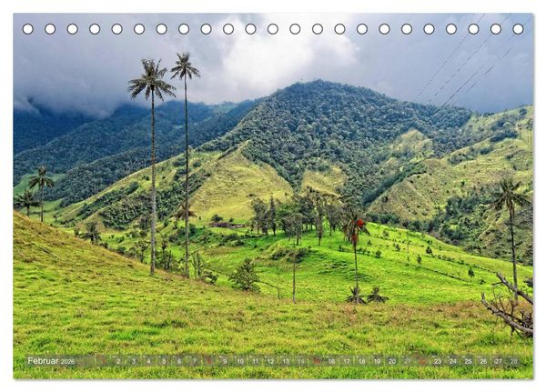 Produktbild: Kolumbien (Tischkalender 2026 DIN A5 quer), CALVENDO Monatskalender