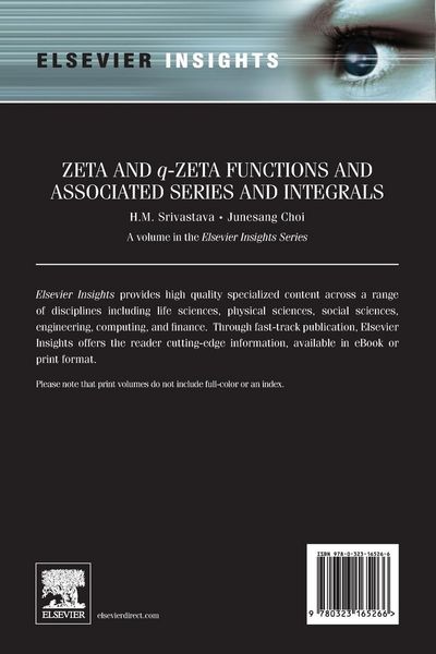 Produktbild: Zeta and q-Zeta Functions and Associated Series and Integrals