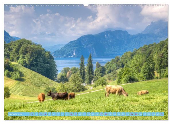 Produktbild: Vierwaldst&auml;ttersee (hochwertiger Premium Wandkalender 2026 DIN A2 quer), Kunstdruck in Hochglanz
