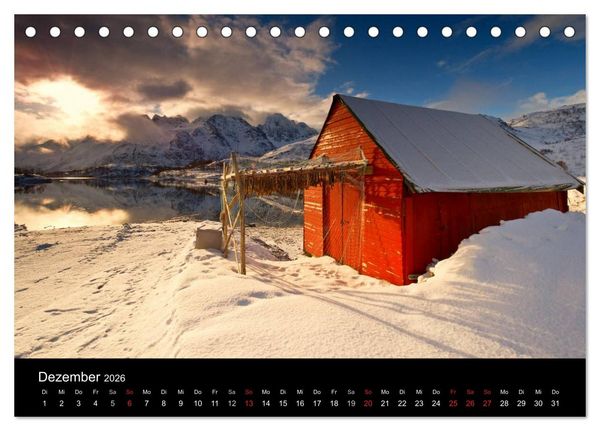 Produktbild: Norwegen (Tischkalender 2026 DIN A5 quer), CALVENDO Monatskalender