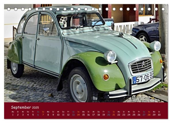 Produktbild: Citroen 2 CV Kult um die Ente (Tischkalender 2025 DIN A5 quer), CALVENDO Monatskalender