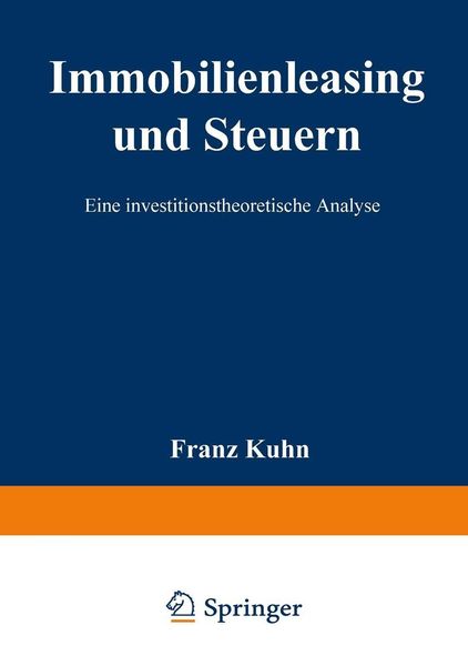 Produktbild: Immobilienleasing und Steuern