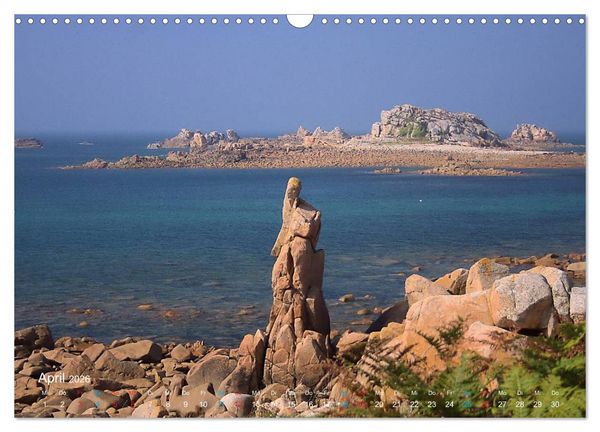 Produktbild: Bretagne - Sehnsucht in Blau (Wandkalender 2026 DIN A3 quer), CALVENDO Monatskalender