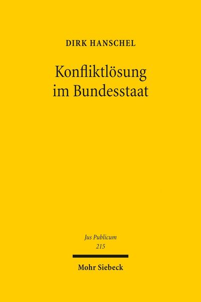 Produktbild: Konfliktl&ouml;sung im Bundesstaat