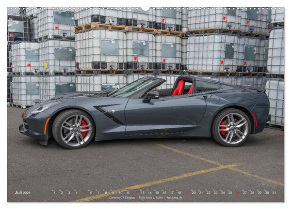 Produktbild: Corvette - Die US Ikone 2026 (Wandkalender 2026 DIN A2 quer), CALVENDO Monatskalender