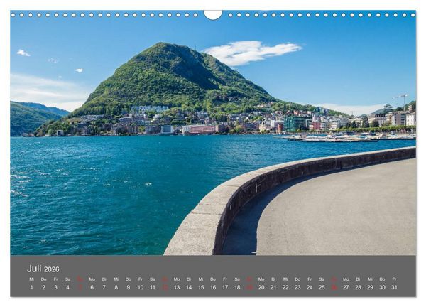 Produktbild: Tessin, zwischen Lago Maggiore und Lugano (Wandkalender 2026 DIN A3 quer), CALVENDO Monatskalender