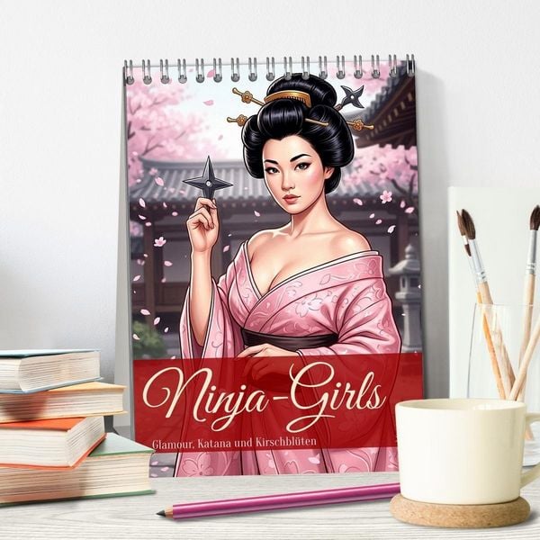 Produktbild: Ninja-Girls (Tischkalender 2027 DIN A5 hoch), CALVENDO Monatskalender