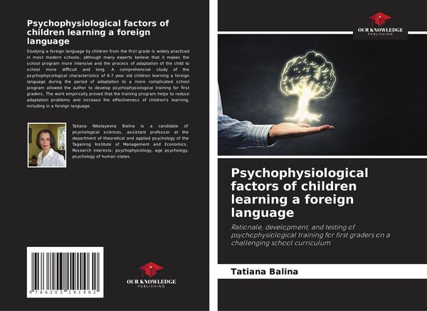 Produktbild: Psychophysiological factors of children learning a foreign language