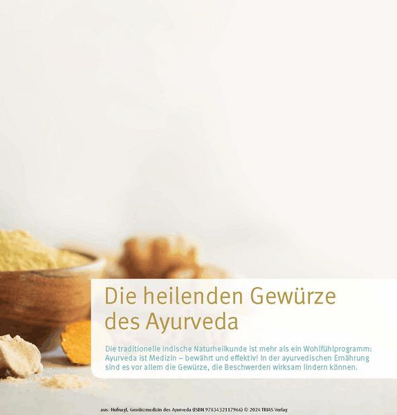 Produktbild: Gew&uuml;rzmedizin des Ayurveda. Die Heilkraft der Gew&uuml;rze nutzen