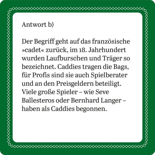 Produktbild: Das Golf-Quiz (Neuauflage)