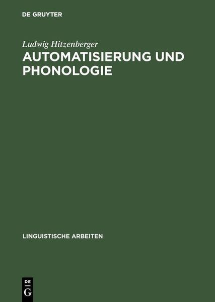 Produktbild: Automatisierung und Phonologie