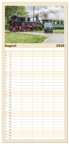 Produktbild: Familienplaner 2026 - Volldampf voraus! mit 5 Spalten (Wandkalender, 21 x 45 cm) CALVENDO