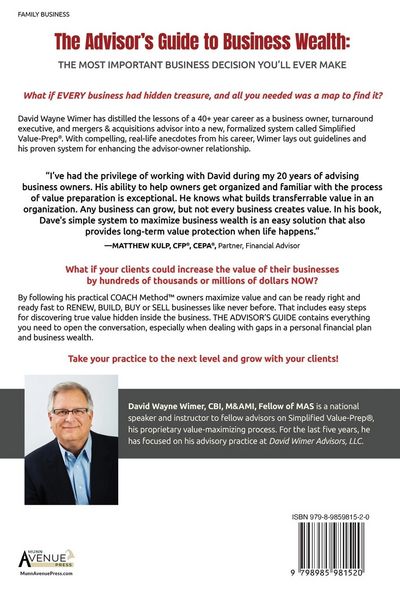Produktbild: The Advisor's Guide to Business Wealth