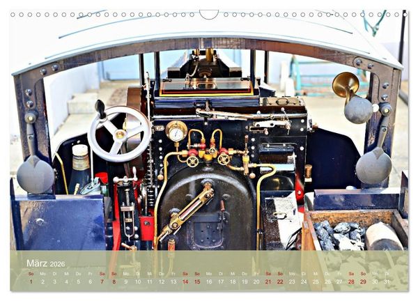 Produktbild: Dampftraktormodelle 1:3 beim Dampfmodellbautreffen in Bisingen (Wandkalender 2026 DIN A3 quer), CALVENDO Monatskalender