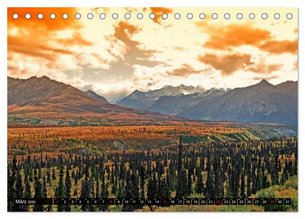 Produktbild: Alaska - Weites Land (Tischkalender 2026 DIN A5 quer), CALVENDO Monatskalender