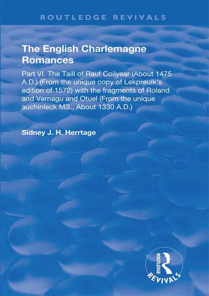 Produktbild: The English Charlemagne Romances