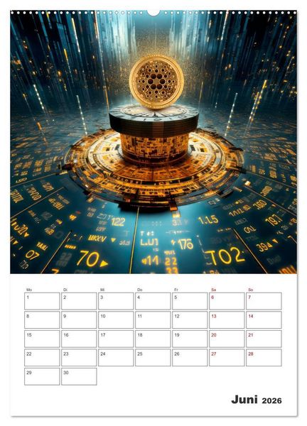 Produktbild: KRYPTO Cooler Terminplaner (Wandkalender 2026 DIN A2 hoch), CALVENDO Monatskalender