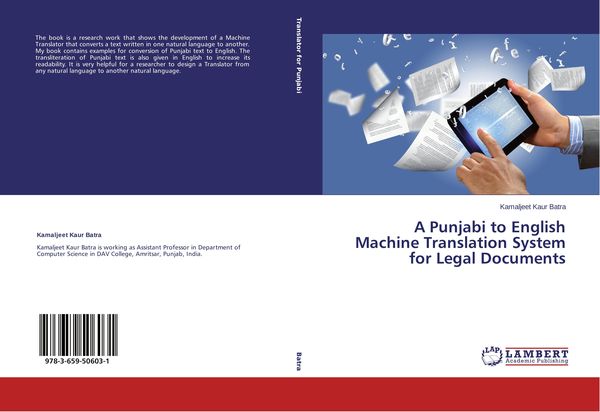 Produktbild: A Punjabi to English Machine Translation System for Legal Documents