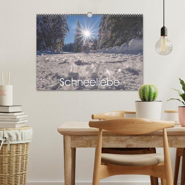Produktbild: Schneeliebe (Wandkalender 2026 DIN A3 quer), CALVENDO Monatskalender