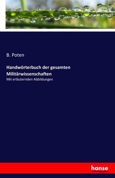 Produktbild: Handw&ouml;rterbuch der gesamten Milit&auml;rwissenschaften