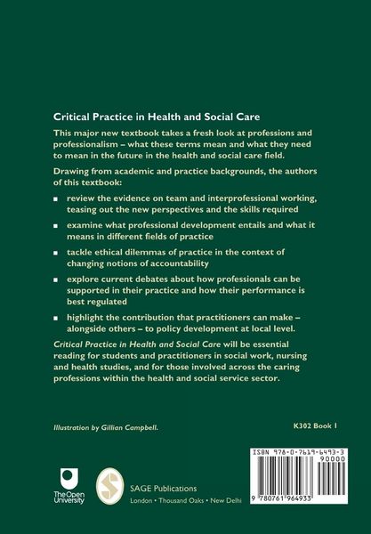 Produktbild: Critical Practice in Health and Social Care
