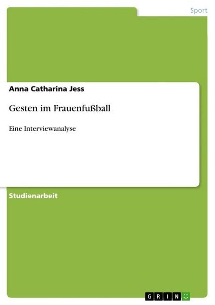 Produktbild: Gesten im Frauenfu&szlig;ball
