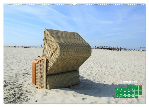 Produktbild: St. Peter-Ording (Wandkalender 2026 DIN A2 quer), CALVENDO Monatskalender