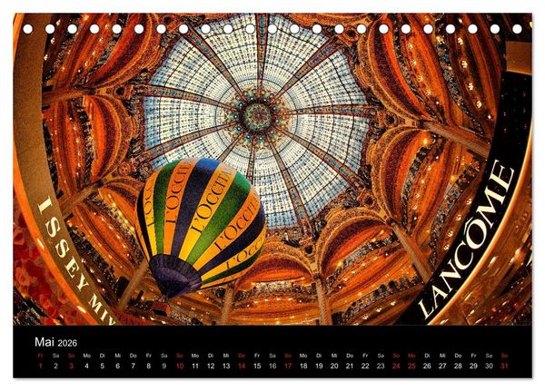 Produktbild: Paris - Impressionen einer Weltstadt (Tischkalender 2026 DIN A5 quer), CALVENDO Monatskalender