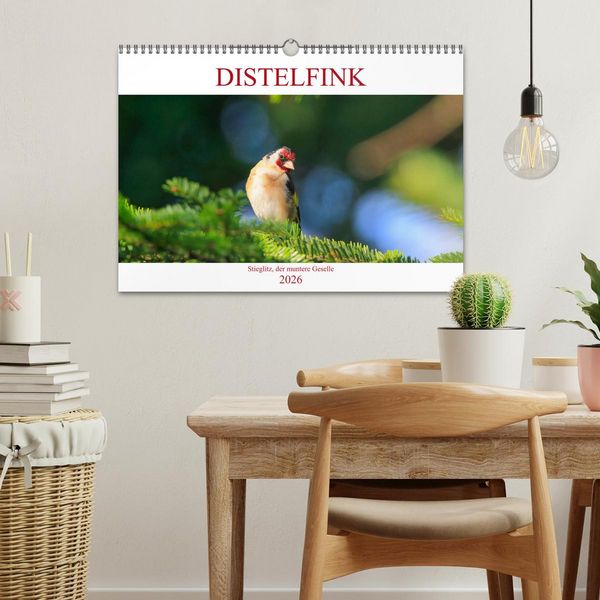 Produktbild: Distelfink (Wandkalender 2026 DIN A3 quer), CALVENDO Monatskalender