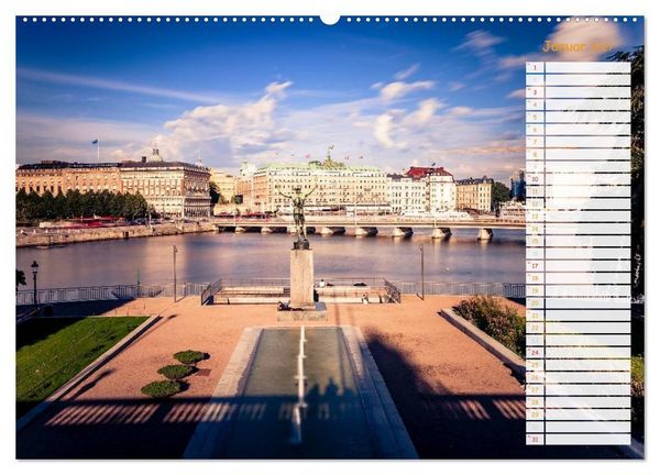 Produktbild: Stockholm - Nordische Sch&ouml;nheit (Wandkalender 2027 DIN A2 quer), CALVENDO Monatskalender