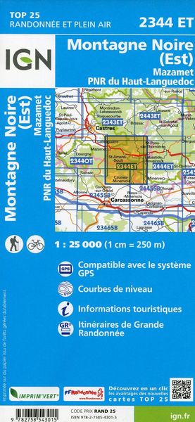Produktbild: Montagne Noire (Est) Mazamet.PNR du Haut Languedoc
