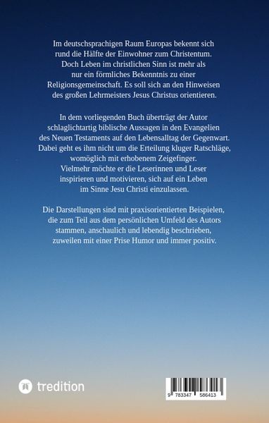 Produktbild: Harder, P: Aussagen Jesu Christi sollten auch heute Richtsch