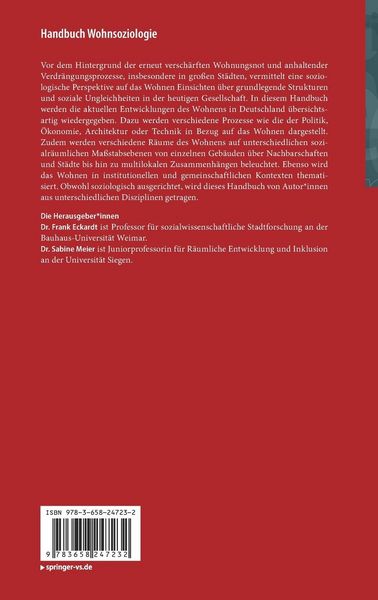 Produktbild: Handbuch Wohnsoziologie
