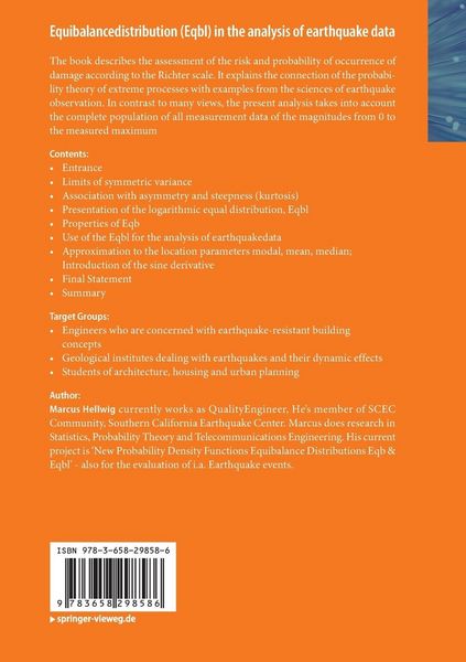 Produktbild: Equibalancedistribution (Eqbl) in the analysis of earthquake data