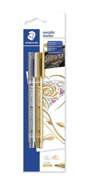 Produktbild: STAEDTLER Lackmarker Metallic 2er Set
