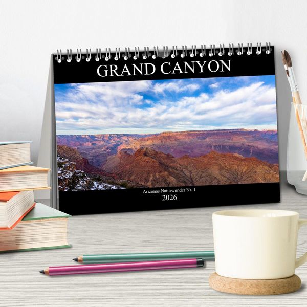 Produktbild: GRAND CANYON - Einblicke (Tischkalender 2026 DIN A5 quer), CALVENDO Monatskalender
