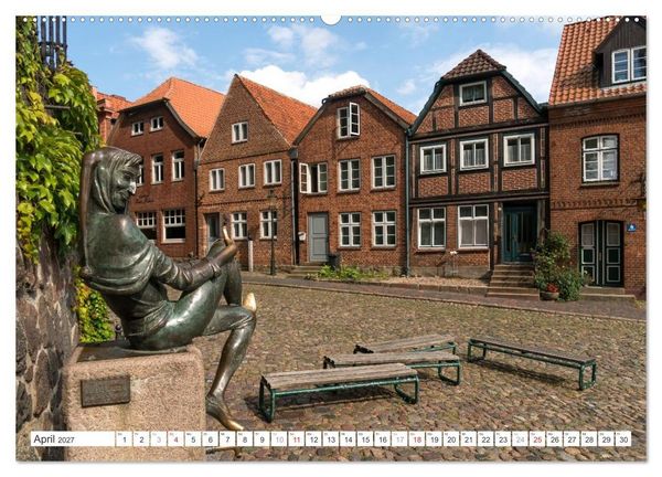 Produktbild: Deutschlands sch&ouml;nste Altst&auml;dte - Schleswig-Holstein (Wandkalender 2027 DIN A2 quer), CALVENDO Monatskalender
