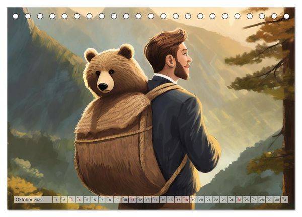 Produktbild: Tierische Metaphern (Tischkalender 2026 DIN A5 quer), CALVENDO Monatskalender