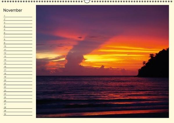 Produktbild: Colours by the sea / Birthday Calendar / UK-Version (Wall Calendar perpetual DIN A2 Landscape)