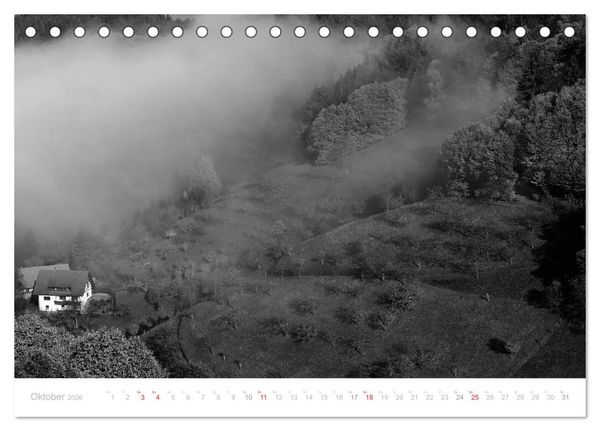 Produktbild: Mystischer Schwarzwald (Tischkalender 2026 DIN A5 quer), CALVENDO Monatskalender