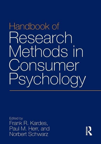 Produktbild: Handbook of Research Methods in Consumer Psychology